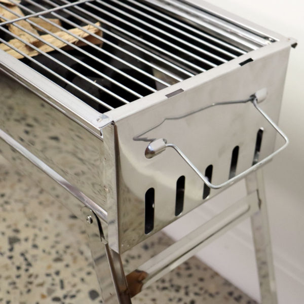 Stainless Steel Charcoal Wood BBQ - Charcoal Kings 2
